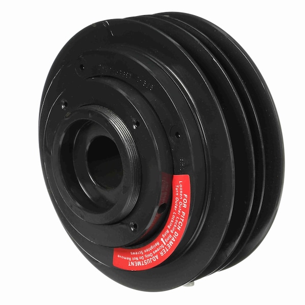 2 Groove Cast Iron Finished Bore Multiple Variable Pitch Sheave